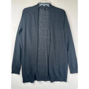 Theory Black Open Front Cardigan
